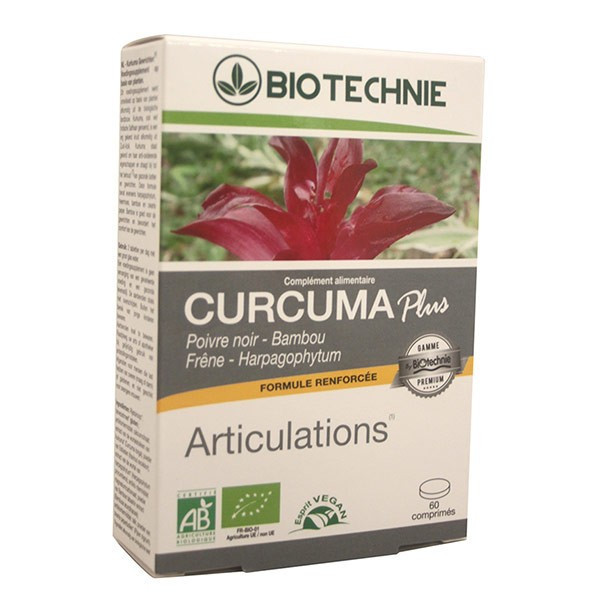 Curcuma plus articulations 60 gelules biotechnie