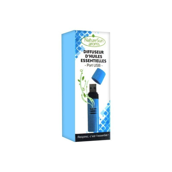 Diffuseur d'huiles essentielles port USB bleu NatureSun Aroms
