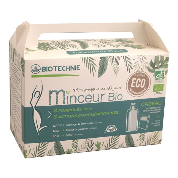 VALISETTE 3 BOITES MINCEUR ECO RESPONSABLE BioTECH