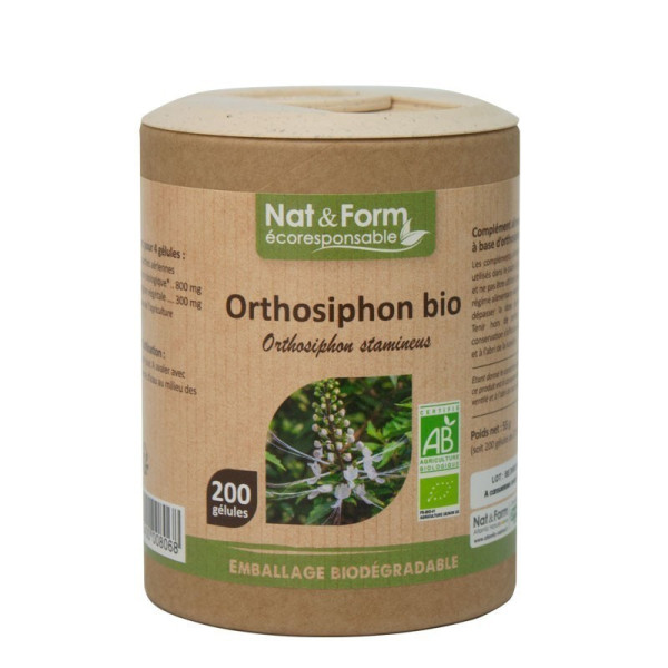 Orthosiphon 60 gélules gamme écoresponsable Nat et Form