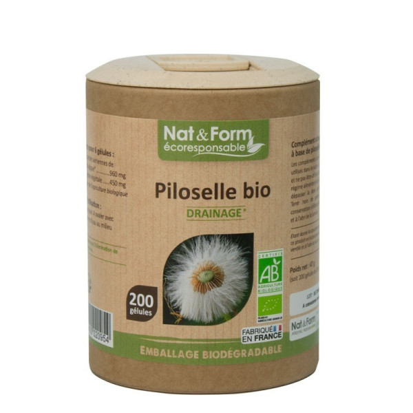 Piloselle 60 gélules gamme écoresponsable Nat et Form