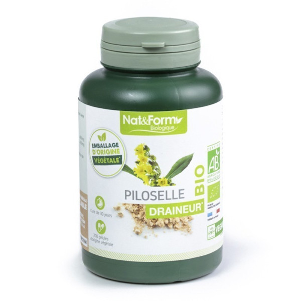 Piloselle Bio 200 gélules végétales Nat et Form