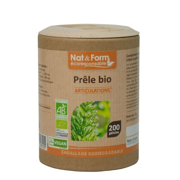 Prèle 60 gélules gamme écoresponsable Nat et Form