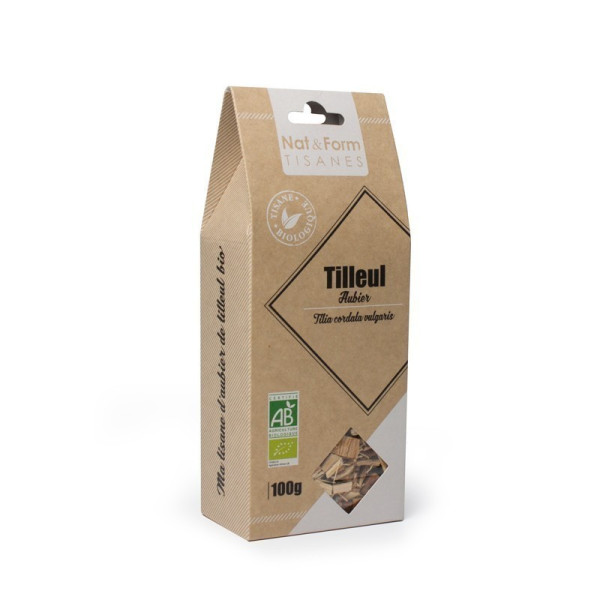 Tisane d'écorce d'aubier de tilleul 100g Nat et Form BIO