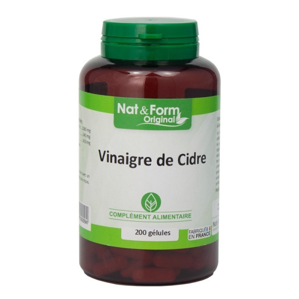 Vinaigre de cidre 200 gélules Nat et Form