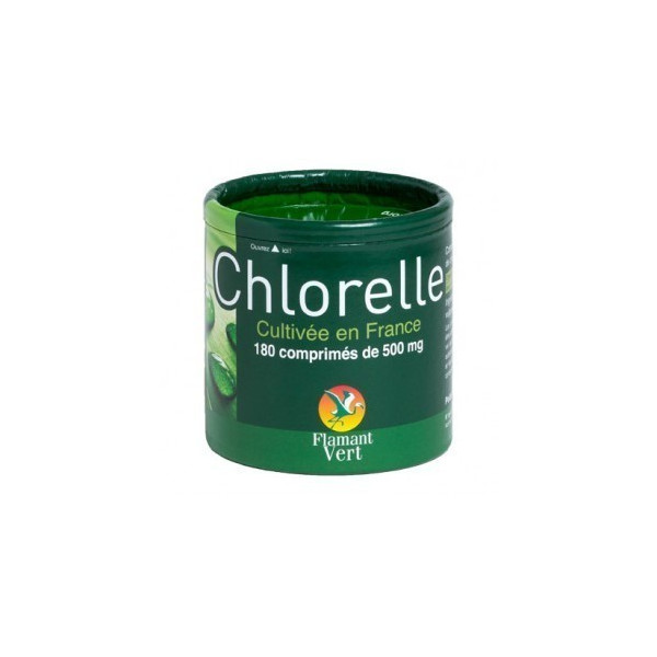 Chlorelle française 180 comprimés de 500mg Flamant Vert