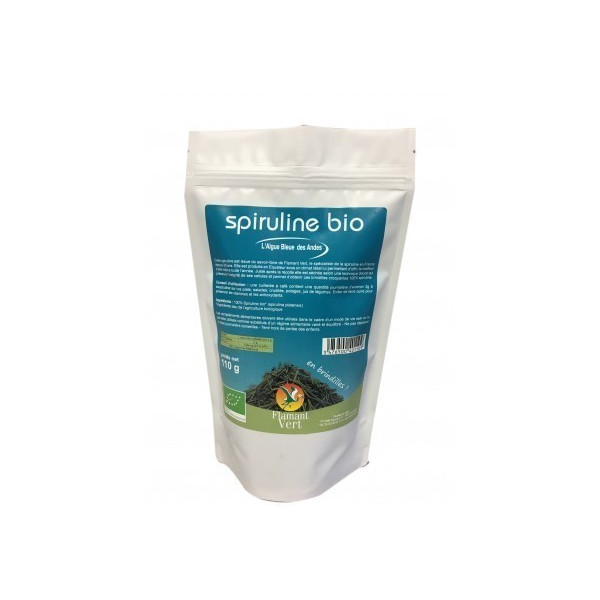 Spiruline des Andes en brindilles sachet de 110g  Flamant Vert BIO