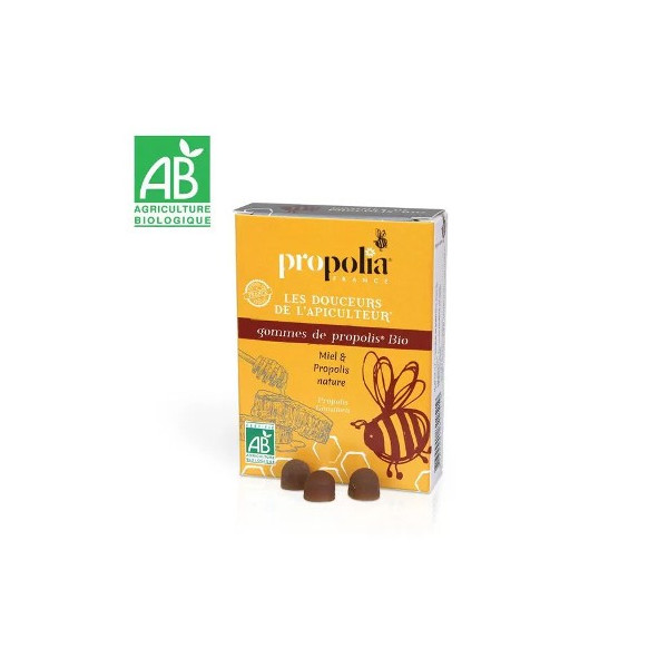 Gomme de propolis et miel Propolia BIO