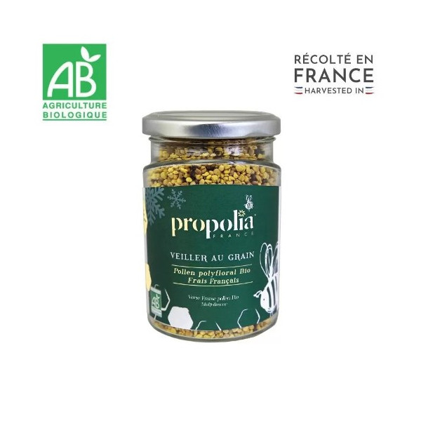 Pollen polyfloral frais 180g origine France Propolia
