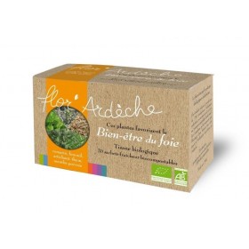 Tisane Bien-être du Foie 20 infusettes Flor'Ardèche BIO