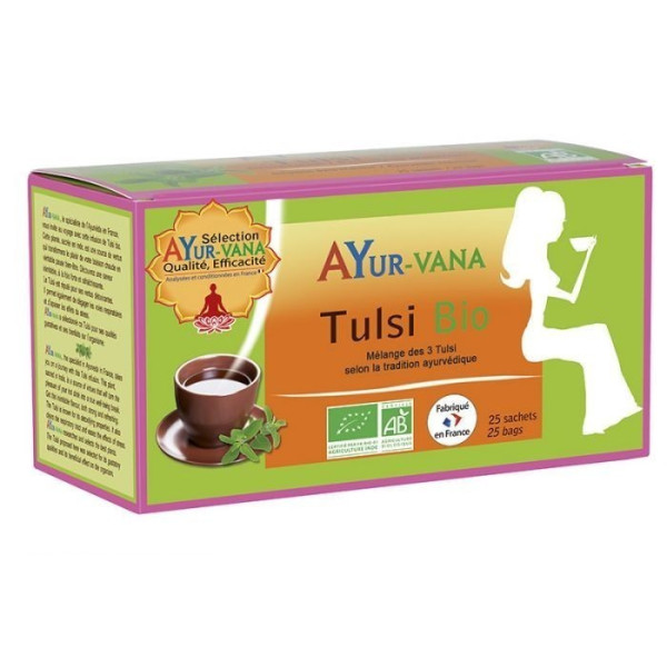Infusion Tulsi - Boîte de 25 sachets Ayur-Vana BIO