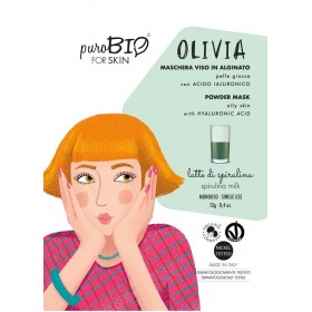 Masque visage à l'alginate pour peau grasses lait de spiruline 13g  PuroBio
