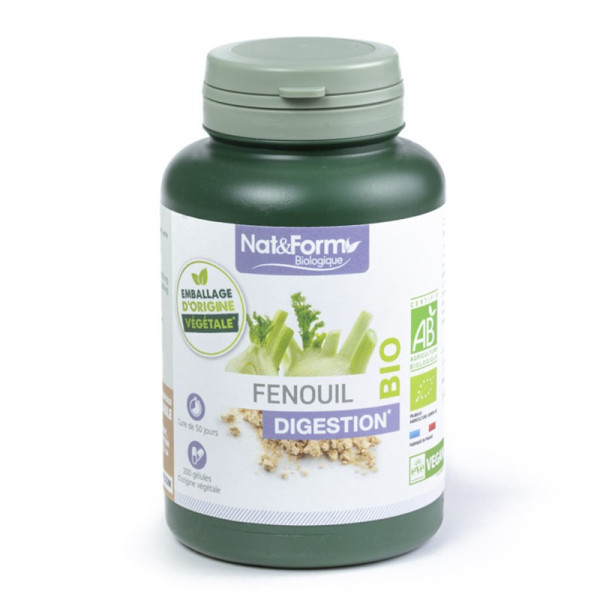 Fenouil 200 gélules Boite Eco Nat et Form BIO