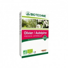 Olivier et aubépine 20 ampoules Biotechnie BIO