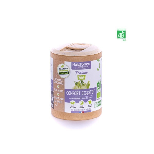 Complément alimentaire Fenouil 200 gélules Nat et Form BIO