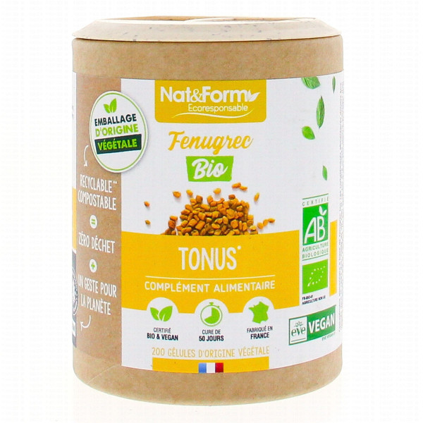 Complément alimentaire Fenugrec 200 gélules Nat et Form BIO