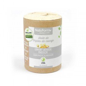 Huile de pépins de courge 200 capsules boite éco Nat et Form BIO