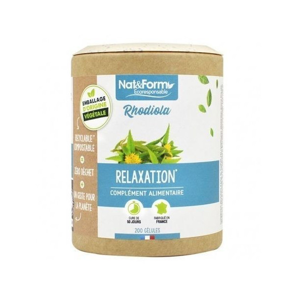 Complément alimentaire Rhodiola 200 gélules Nat et Form BIO