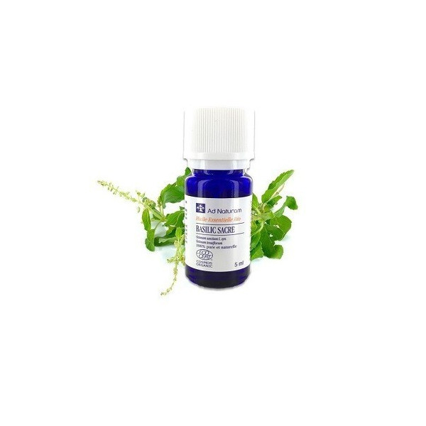 Huile essentielle de basilic sacré 5ml Ad Naturam BIO