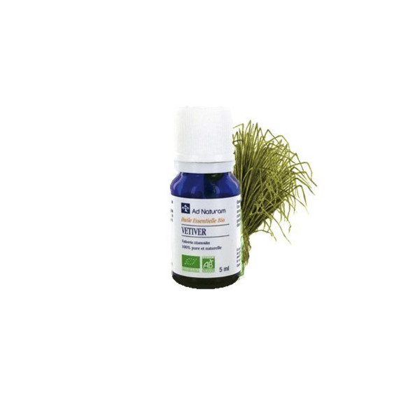 Huile essentielle de vétiver 5ml Ad Naturam BIO