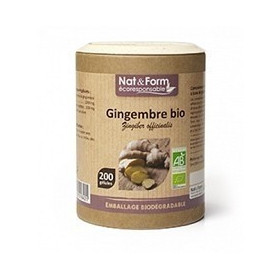 Gingembre gamme écoresponsable 200 gélules Nat et Form