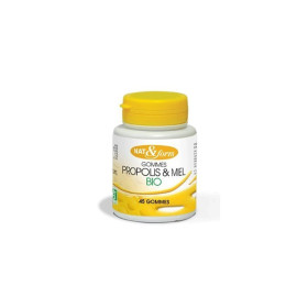 Gommes propolis et miel Bio 45 gommes Nat et Form