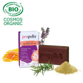 Savon actif propolis, miel et karité 100 g Propolia BIO