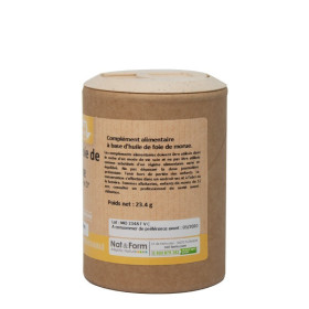 Huile de de foie de morue 60 capsules gamme écoresponsable Nat et Form