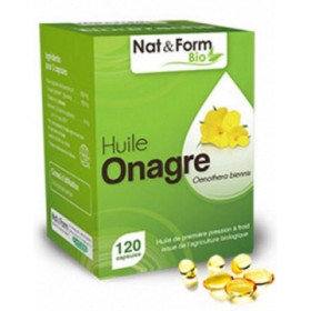 Huile d'onagre 120 capsules Nat et Form BIO