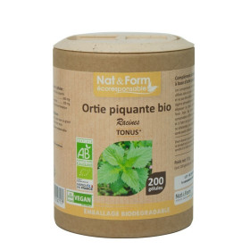 Ortie piquante racine 90 gélules végétales gamme écoresponsable Nat et Form BIO