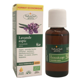 Huile essentielle de lavande aspic 30 ml NatureSun aroms BIO et VEGAN