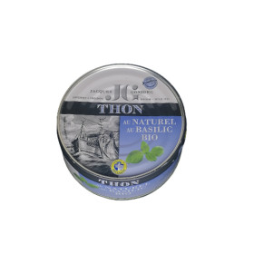 Thon listao au naturel et basilic 112g  Jacques Gonidec