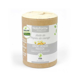 Huile de pépins de courge 200 capsules boite éco Nat et Form BIO