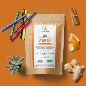 Tisane CBD bio Focus & Vitalité | POP CBD