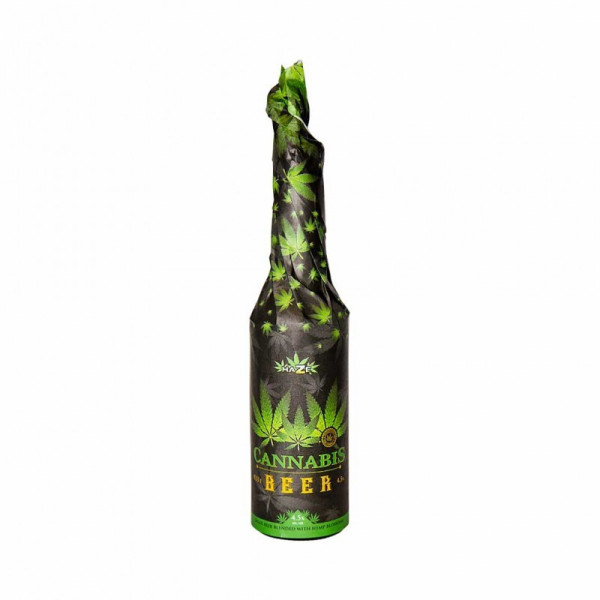 Bière CBD - bouteille habillée 33cl | MULTITRANCE & HAZE (Vert)