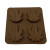 Moule alimentaire 4 compartiments marron