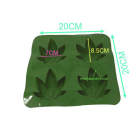 Moule alimentaire 4 compartiments vert