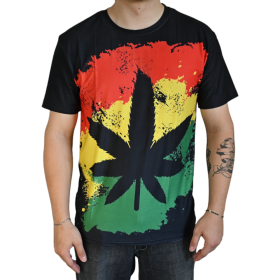T-shirt Cannabis Rasta (M)