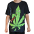 T-shirt Cannabis Leaf Cartoon (M)