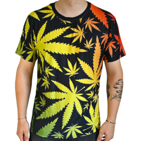 T-shirt Cannabis Multicolore (M)