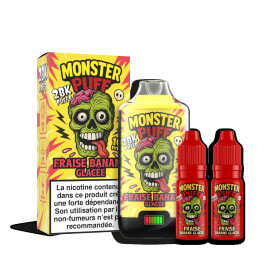 Puff Monster Puff 28k Fraise Banane Glacee (10 mg/ml)