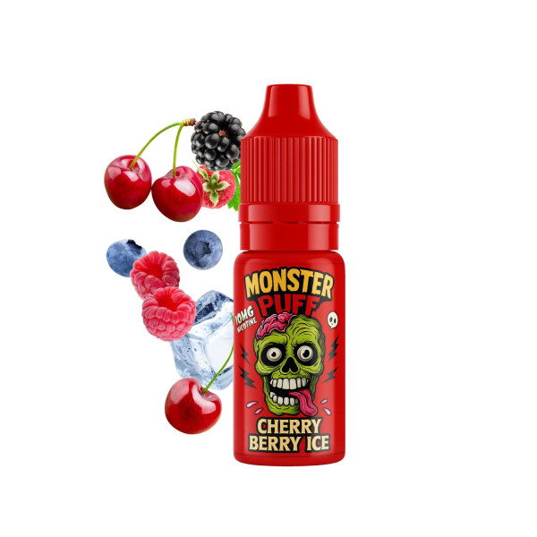 Eliquide Monster Puff 10ml Cherry Berry Ice (10 mg/ml)
