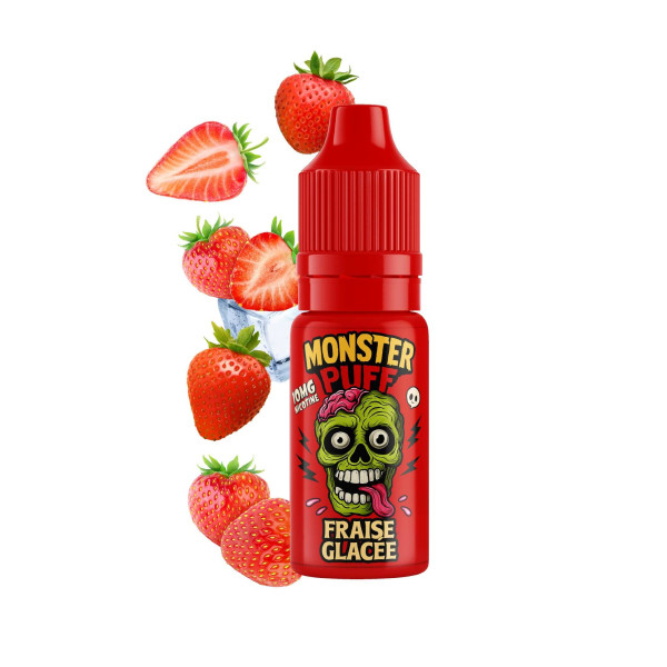 Eliquide Monster Puff 10ml Fraise Glacee (10 mg/ml)