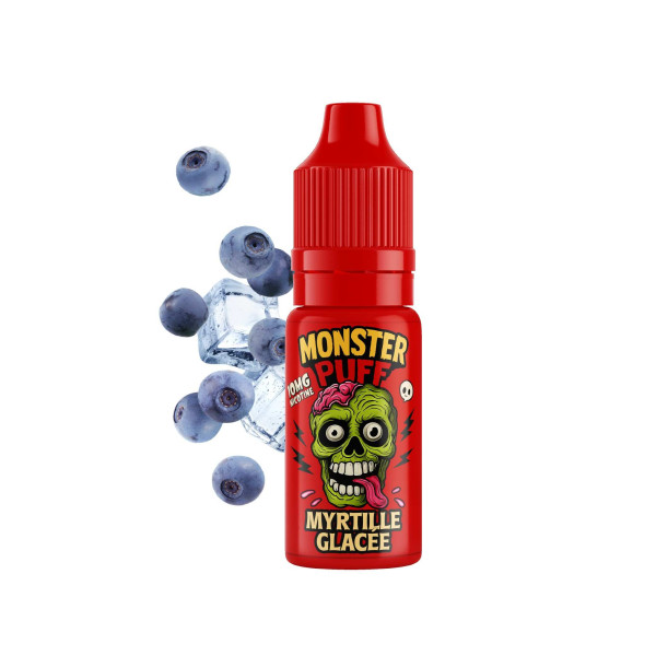 E-liquide Monster Puff Myrtille Glacée 10ml (10 mg/ml)