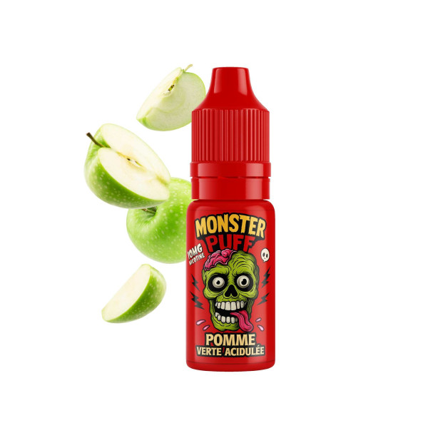 E-liquide Monster Puff Pomme Verte Acidulée 10ml (20 mg/ml)