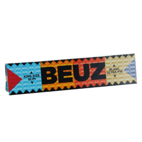 Lot de 10 Carnets Feuilles à Rouler Blanc Slim BEUZ