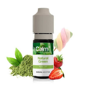 E-liquide CBD Natural Green 10ml Calm+ FUU - Chanvre Fraise Guimauve (10 mg/ml)