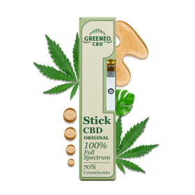 Vape pen CBD full spectrum 70%  | GREENEO sans nicotine (Fruits Rouges)