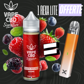 Pack eliquide CBD Fruits Rouges Vape CBD Signature 50ml (2500mg)
