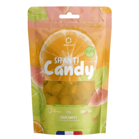ShantiCandy Pastilles de CBD 5% Sans Sucre - Trio d'Agrumes - 10g ou 25g